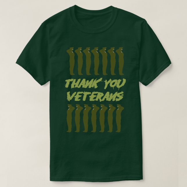 Vielen Dank, Veteranen 8 T-Shirt (Design vorne)