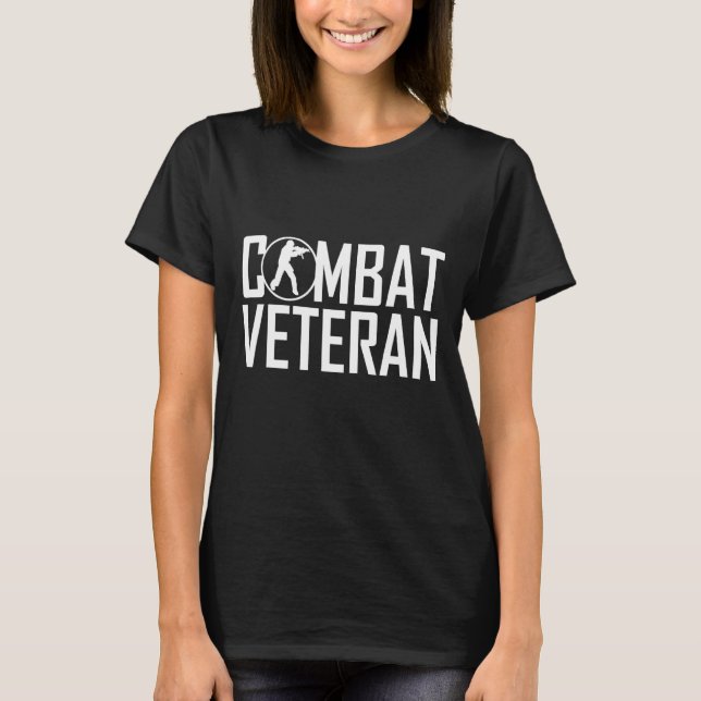 Vielen Dank Veteranen Combat Veteran Day Combat Ve T-Shirt (Vorderseite)