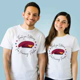 Vielen Dank Veteranen für die Achtung der Freiheit T-Shirt