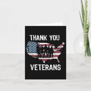 Vielen Dank Veteranen Soldier Memorial Day Sprichw Karte
