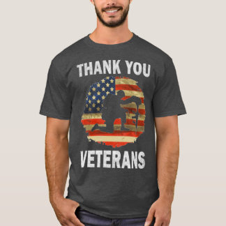 Vielen Dank Veteranen Tag Vintag T-Shirt