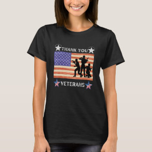 Vielen Dank Veterans Combat Boots Veteran Day Amer T-Shirt