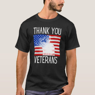 Vielen Dank Veterans Combat Boots Veteran Day Amer T-Shirt