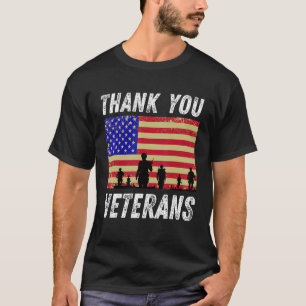 Vielen Dank Veterans Combat Boots Veteran Day Amer T-Shirt