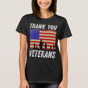 Vielen Dank Veterans Combat Boots Veteran Day Amer T-Shirt