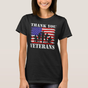 Vielen Dank Veterans Day American Flag Military Ar T-Shirt