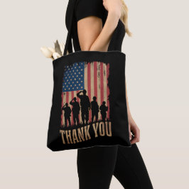 Vielen Dank Veterans Day American Flag Vintag