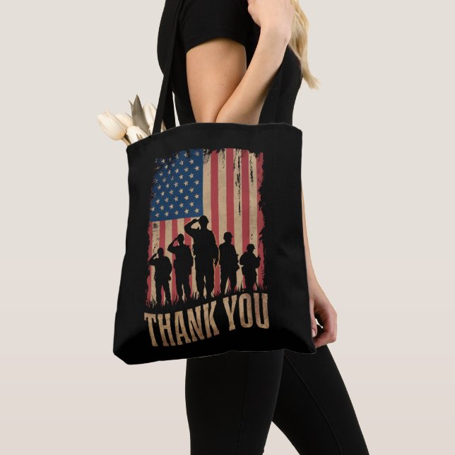 Vielen Dank Veterans Day American Flag Vintag (Von Nahem)