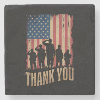 Vielen Dank Veterans Day American Flag Vintag