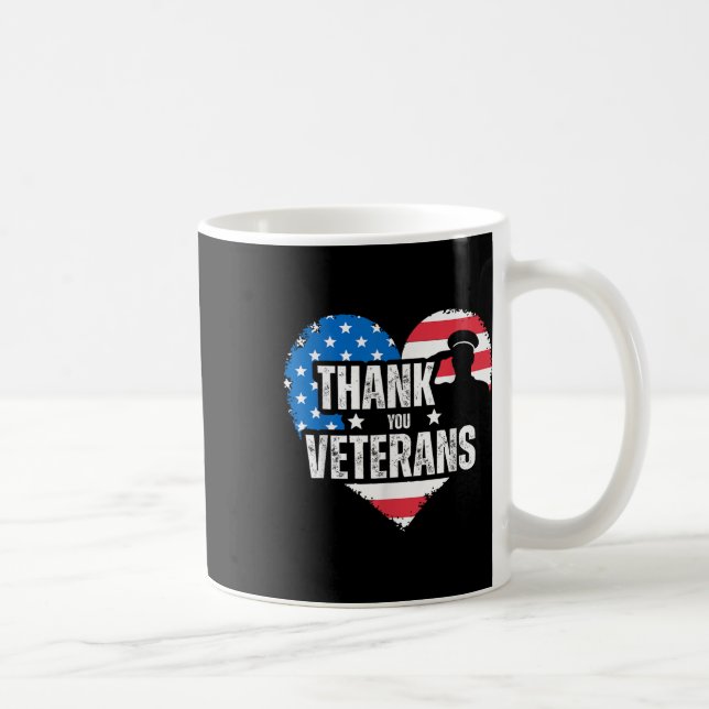 Vielen Dank Veterans Day Memorial Day Partiotic Mi Kaffeetasse (Rechts)