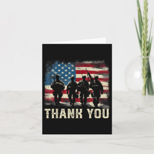 Vielen Dank Veterans Day Memorial Day Partiotic US Karte