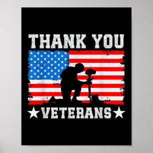 Vielen Dank Veterans Day Memorial Day Patriotic Mi Poster