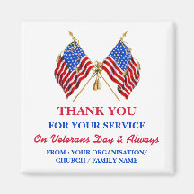 Vielen Dank Veterans Patriotic Vintag USA Flag