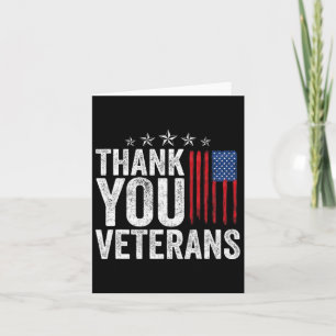 Vielen Dank Veterans Service Patriot Veteran Day A Karte