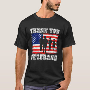 Vielen Dank Veterans U Flag Soldier Patriotic T-Shirt