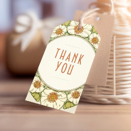 Vielen Dank Vintag Art Nouveau Mucha Geschenkanhänger