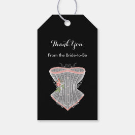 Vielen Dank Vintag Corset Personal Brautparty Geschenkanhänger