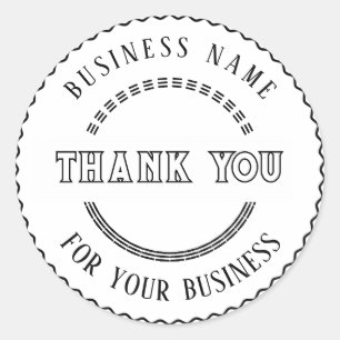 Vielen Dank, Vintag Personalisierter Aufkleber