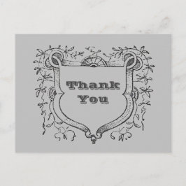 Vielen Dank, Vintager Schildschlag. Postkarte