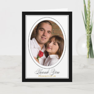 Vielen Dank von beiden Hochzeitsgeschenkrahmen für Feiertagskarte