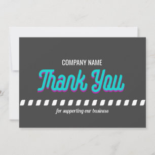 Vielen Dank von einem Unternehmen minimalistisch k Dankeskarte