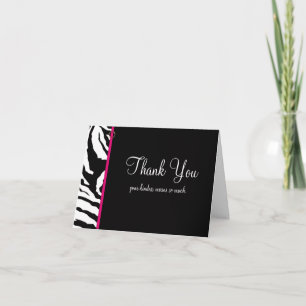 Vielen Dank Vorlage der Karte ** Fett Zebra Print