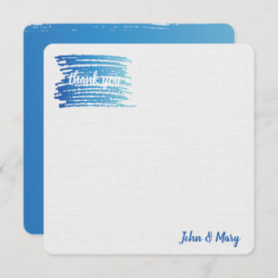 Vielen Dank Watercolor Paint Smudge Karte