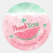 Vielen Dank, Watermelon Birthday Sticker