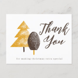 Vielen Dank Weihnachts-Postkarte Postkarte