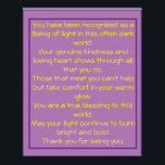 Vielen Dank Wertschätzung Gedicht Liebe Geschenk Poster<br><div class="desc">Wunderbares Gedicht,  um jemanden lassen wissen,  wie besonders sie sind. Dieses poetische Geschenk wird bestimmt Freudentränen für jeden bringen,  der es empfängt.</div>