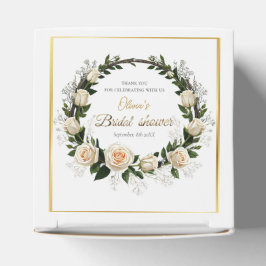 Vielen Dank White Roses & Baby's Atem Geschenkschachtel