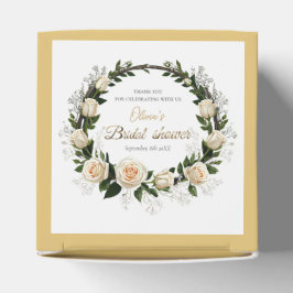 Vielen Dank White Roses & Baby's Atem Geschenkschachtel