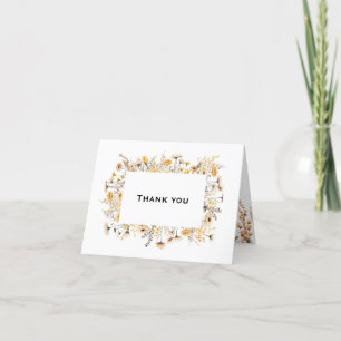 Vielen Dank Wildblume Thema Hochzeitsarbeit Dankeskarte