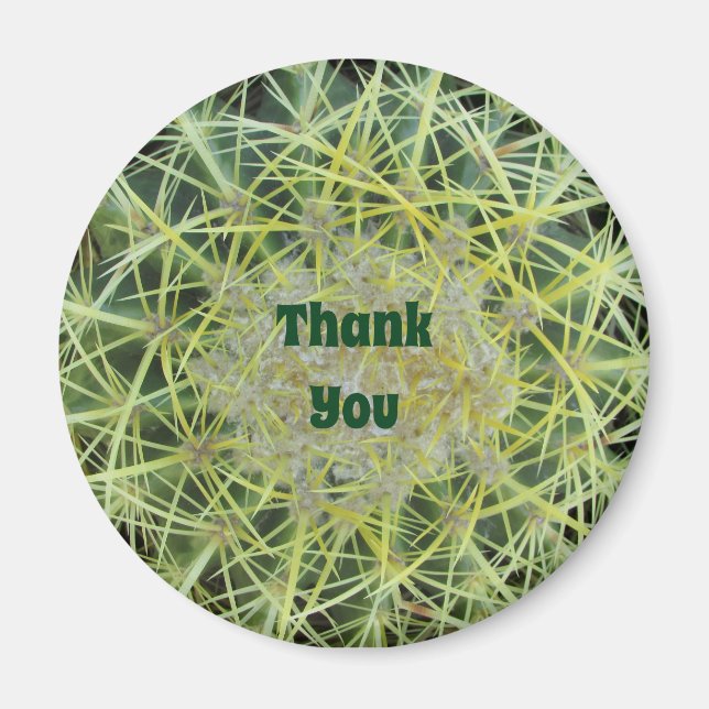 Vielen Dank Wüstenkaktus Foto Nature Wertschätzung Magnet (Vorne)