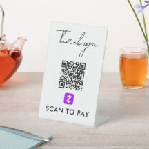 Vielen Dank Zelle QR Code Scan zu bezahlen moderne