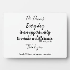 Vielen Dank Zitat Gesundheitswesen Schwarz-weiße T Fotoplatte