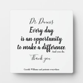 Vielen Dank Zitat Gesundheitswesen Schwarz-weiße T Fotoplatte