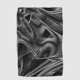 Vieles mit grauen Grooves auf dunklem Hintergrund Golfhandtuch
