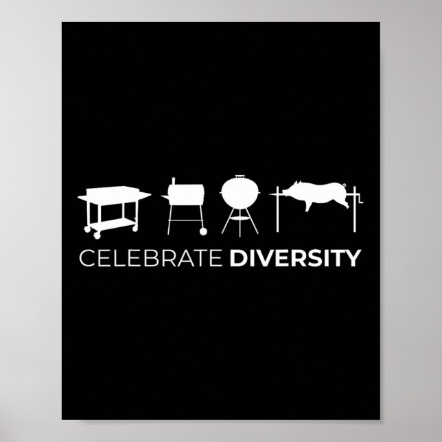 Vielfalt BBQ-Grill feiern  Poster (Vorne)