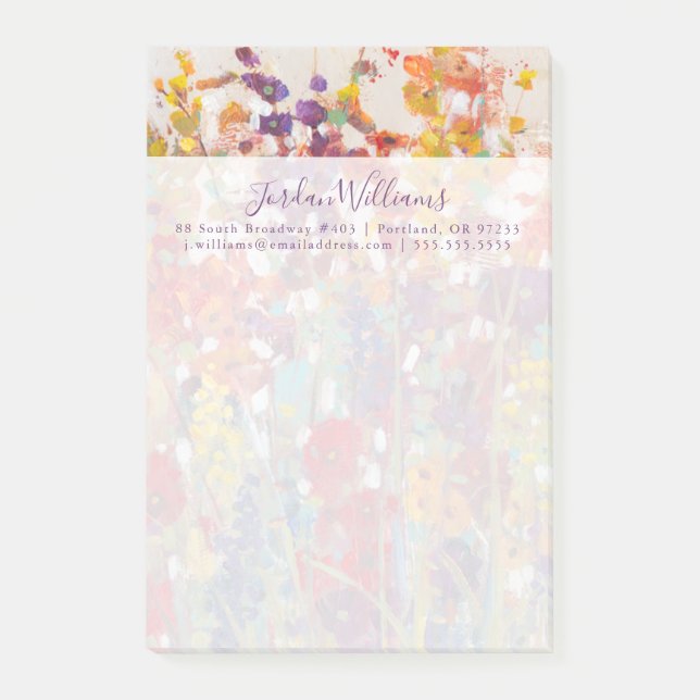 Vielfalt der Blume Post-it Klebezettel (Vorderseite)