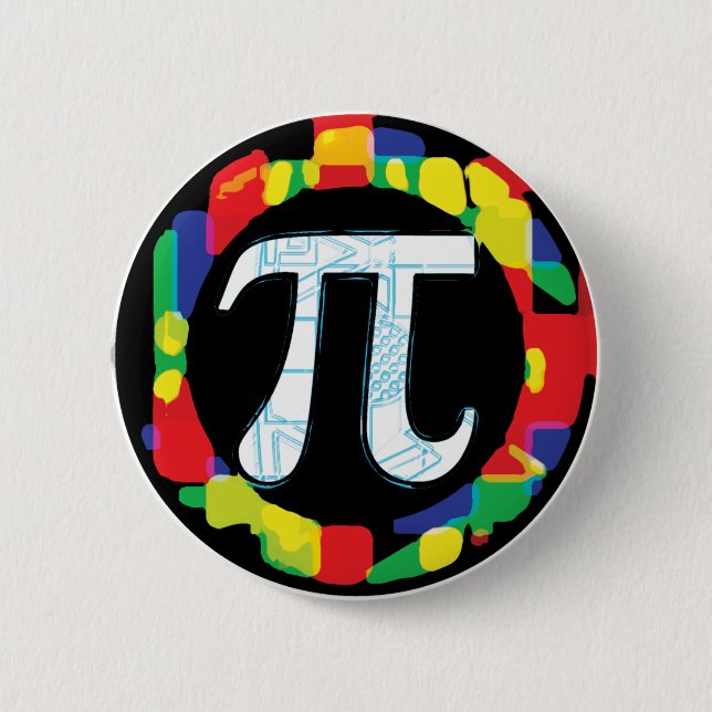 Vielfalt der Pi-Day-Symbole Button (Vorderseite)
