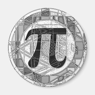 Vielfalt der Pi-Day-Symbole Magnet