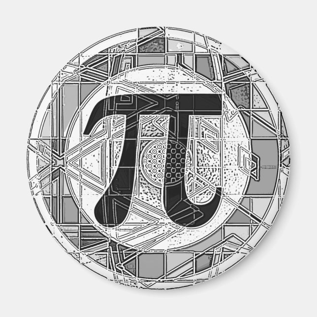 Vielfalt der Pi-Day-Symbole Magnet (Vorne)