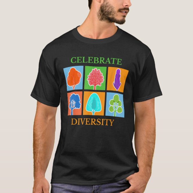 Vielfalt feiern T-Shirt Gärtner Baumpfleger Umwelt (Vorderseite)