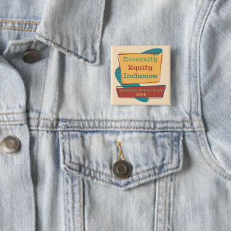 Vielfalt Gleichberechtigung Inklusion; Amerikanisc Button