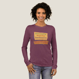 Vielfalt Gleichheit Inklusion; Amerikanische Werte Tri-Blend Shirt