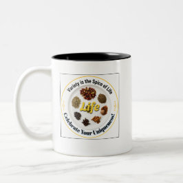 Vielfalt ist die Würze des Lebens Inspirierend Zweifarbige Tasse