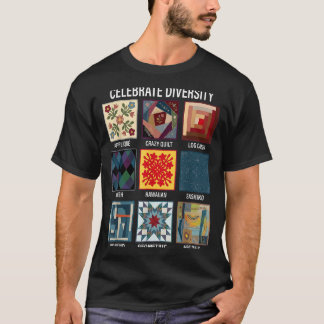 Vielfalt nähkunst patchwork feiern T-Shirt