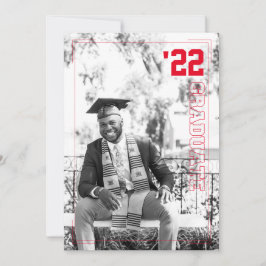 Vielfalt Sport Thema | 2 Foto Graduation Party Einladung