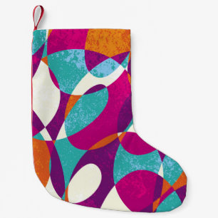 Vielfältige Farben, Vintage-Musterkollektion. Kleiner Weihnachtsstrumpf